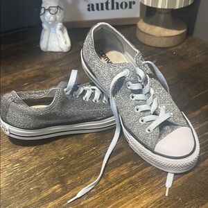 Converse Sparkling Silver Low-Tops